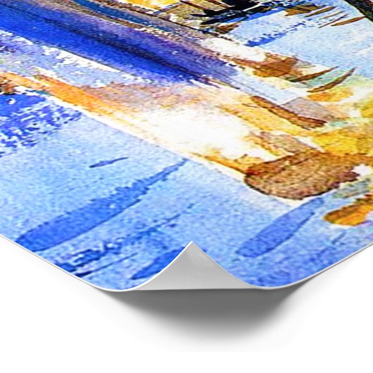 John Singer Sargent Rio dell'Angelo Venice Poster (Hoek)