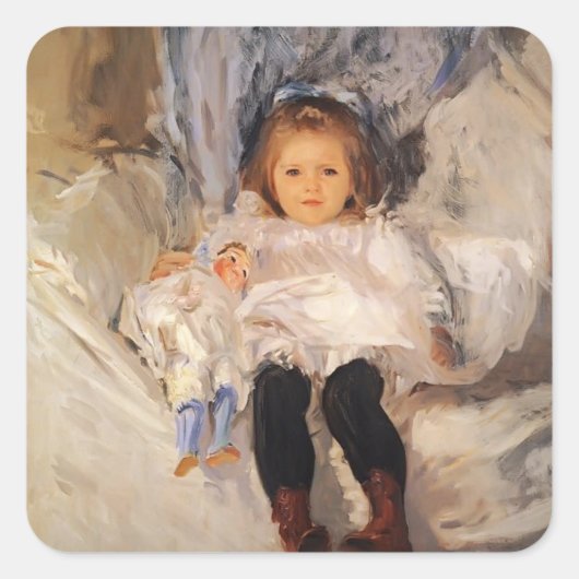 John Singer Sargent- Ruth Sears Bacon Vierkante Sticker (Voorkant)