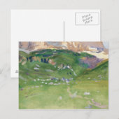 John Singer Sargent - Sellar Alp, Dolomites Briefkaart (Voorkant / Achterkant)