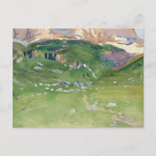 John Singer Sargent - Sellar Alp, Dolomites Briefkaart (Voorkant)
