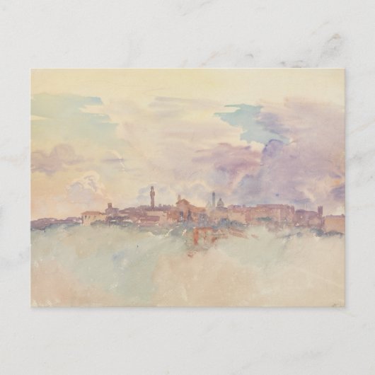 John Singer Sargent - Siena Briefkaart (Voorkant)