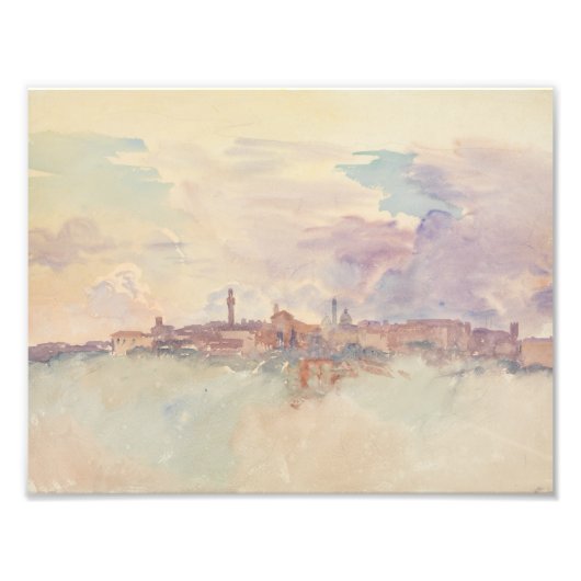 John Singer Sargent - Siena Foto Afdruk (Voorkant)