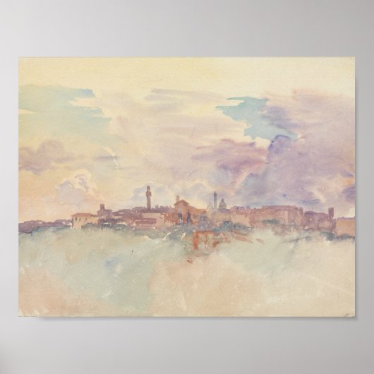 John Singer Sargent - Siena Poster (Voorkant)