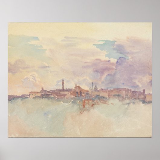 John Singer Sargent - Siena Poster (Voorkant)