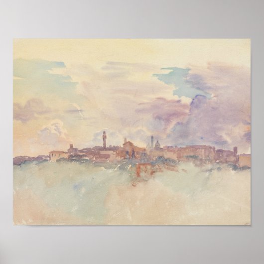 John Singer Sargent - Siena Poster (Voorkant)