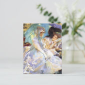 John Singer Sargent-Simplon Pass. Lezen Briefkaart (Staand voorkant)