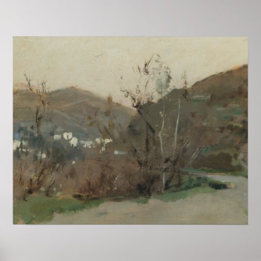 John Singer Sargent - Spaans landschap Poster (Voorkant)