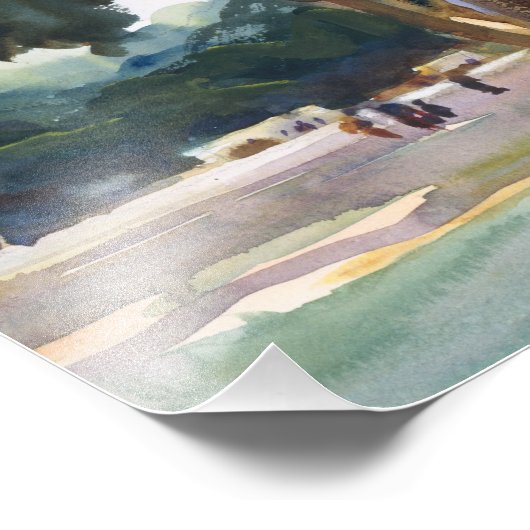 John Singer Sargent - Spaans Midday, Aranjuez Foto Afdruk (Hoek)