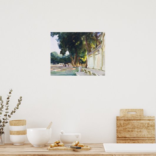 John Singer Sargent - Spaans Midday, Aranjuez Poster (Keuken)