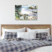 John Singer Sargent - Stream en Rocks Canvas Afdruk (Insitu (Slaapkamer))