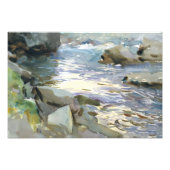 John Singer Sargent - Stream en Rocks Foto Afdruk (Voorkant)