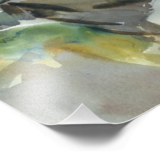 John Singer Sargent - Stream en Rocks Foto Afdruk (Hoek)