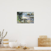 John Singer Sargent - Stream en Rocks Poster (Keuken)