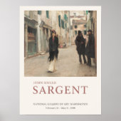 John Singer Sargent Street in Venice Art Exhibit Poster (Voorkant)