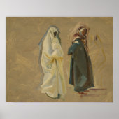John Singer Sargent - Studie van twee Bedouins Poster (Voorkant)