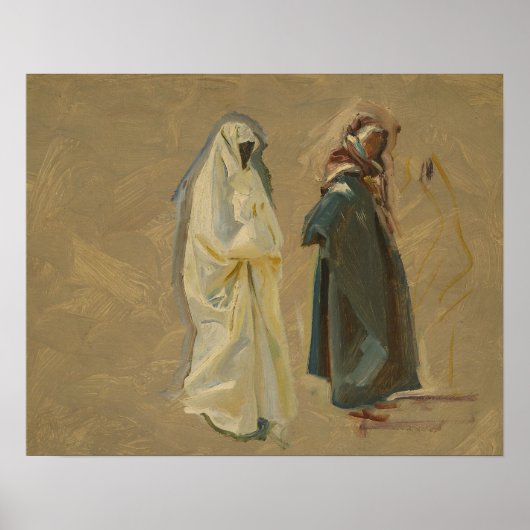 John Singer Sargent - Studie van twee Bedouins Poster (Voorkant)