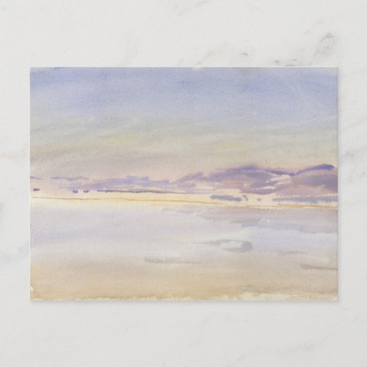John Singer Sargent - Sunset at Zee Briefkaart (Voorkant)