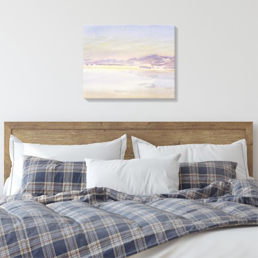 John Singer Sargent - Sunset at Zee Canvas Afdruk (Insitu (Slaapkamer))