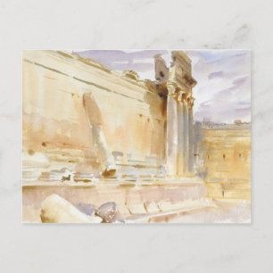 John Singer Sargent - Temple of Bacchus, Baalbek Briefkaart