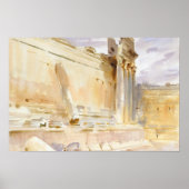John Singer Sargent - Temple of Bacchus, Baalbek Poster (Voorkant)