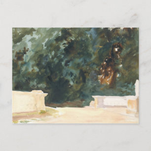 John Singer Sargent - Terrace en tuinen Briefkaart