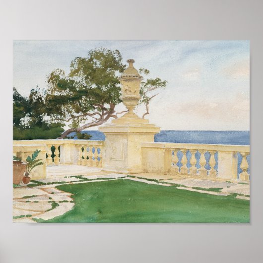 John Singer Sargent - Terrace, Vizcaya Poster (Voorkant)