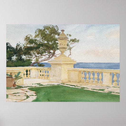 John Singer Sargent - Terrace, Vizcaya Poster (Voorkant)