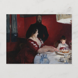 John Singer Sargent - The Birthday Party Uitnodiging Briefkaart