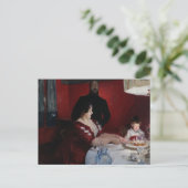 John Singer Sargent - The Birthday Party Uitnodiging Briefkaart (Staand voorkant)