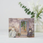 John Singer Sargent - The Garden Wall Briefkaart (Staand voorkant)