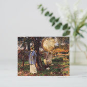 John Singer Sargent-The Sketchers Briefkaart (Staand voorkant)