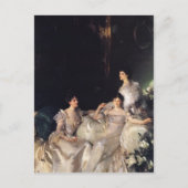 John Singer Sargent - The Wyndham Sisters Briefkaart (Voorkant)