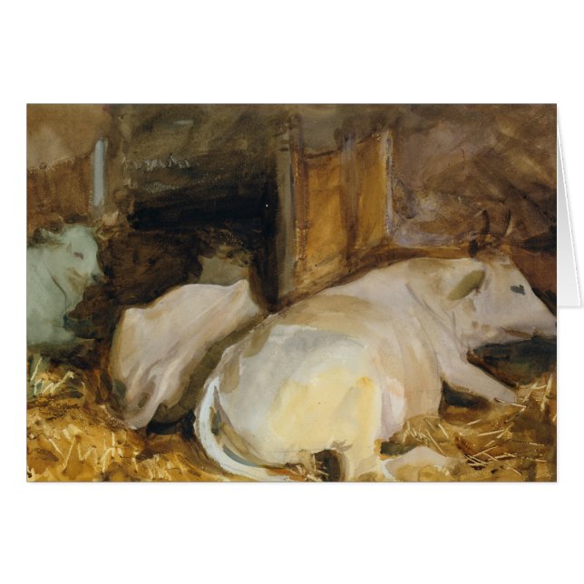 John Singer Sargent - Three Oxen (Voorkant Horizontaal)