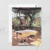 John Singer Sargent - Twee wijnglazen Briefkaart (Voorkant / Achterkant)