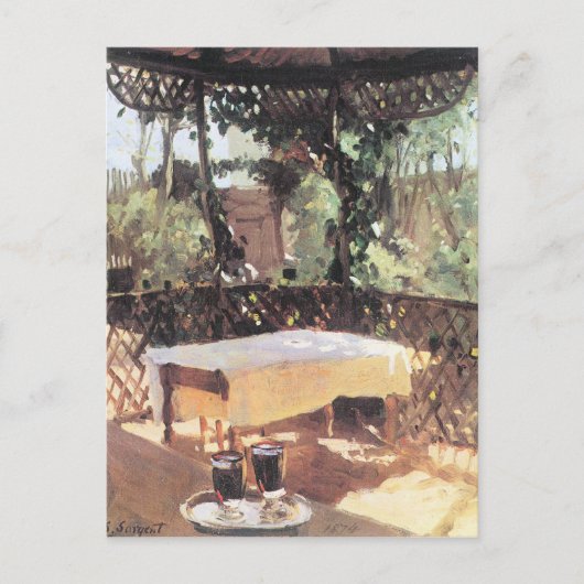 John Singer Sargent - Twee wijnglazen Briefkaart (Voorkant)