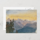 John Singer Sargent - Uitzicht van Mount Pilatus Briefkaart (Voorkant / Achterkant)