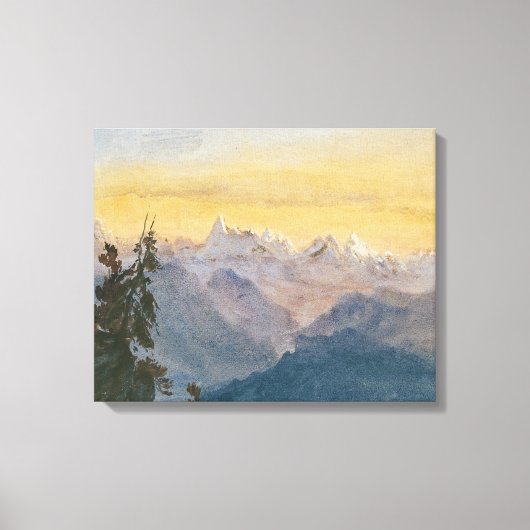 John Singer Sargent - Uitzicht van Mount Pilatus Canvas Afdruk (Voorkant)