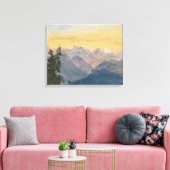 John Singer Sargent - Uitzicht van Mount Pilatus Canvas Afdruk (Insitu (Woonkamer))