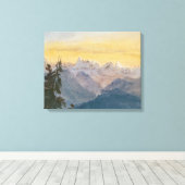 John Singer Sargent - Uitzicht van Mount Pilatus Canvas Afdruk (Insitu (Houten vloer))