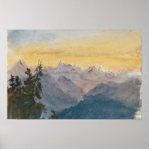 John Singer Sargent - Uitzicht van Mount Pilatus Poster