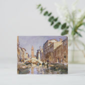 John Singer Sargent - Venetiaans kanaal Briefkaart (Staand voorkant)