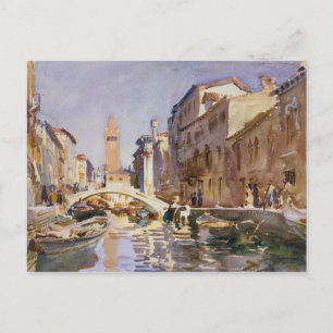 John Singer Sargent - Venetiaans kanaal Briefkaart