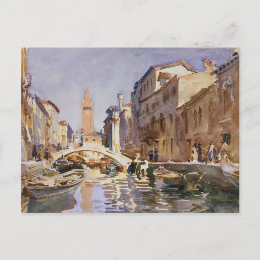 John Singer Sargent - Venetiaans kanaal Briefkaart (Voorkant)