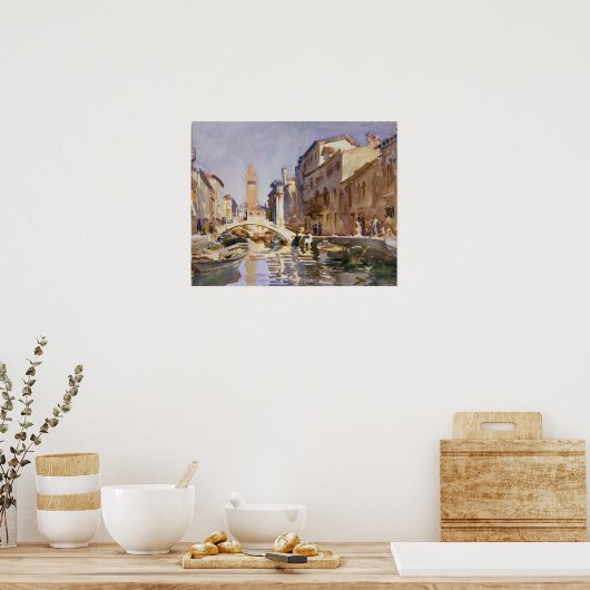 John Singer Sargent - Venetiaans kanaal Poster (Keuken)