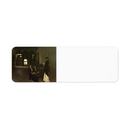 John Singer Sargent- Venetiaanse kralen Stringers Etiket (Voorkant)