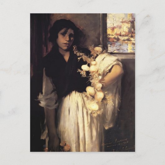John Singer Sargent - Venetian Onion Seller Briefkaart (Voorkant)