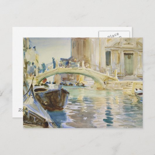 John Singer Sargent - Venice Briefkaart (Voorkant / Achterkant)