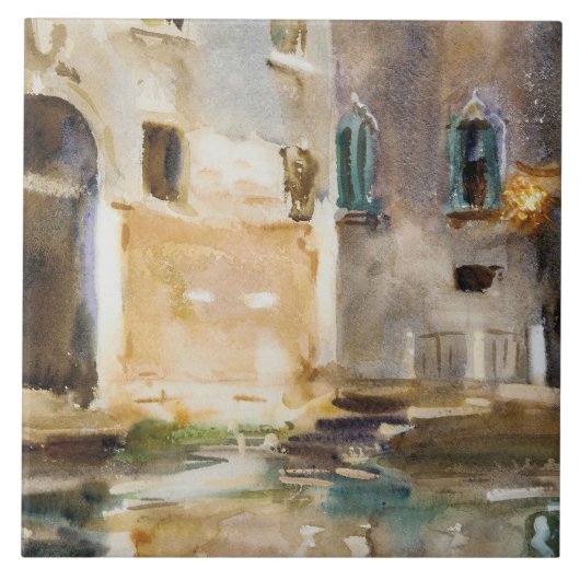 John Singer Sargent - Venice Tegeltje (Voorkant)