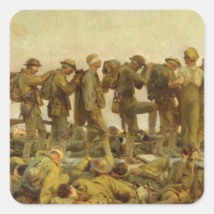 John Singer Sargent - Vergast Vierkante Sticker