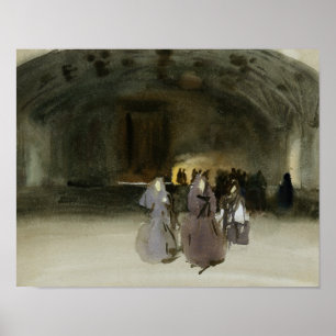 John Singer Sargent - Vrouwen naderen Poster